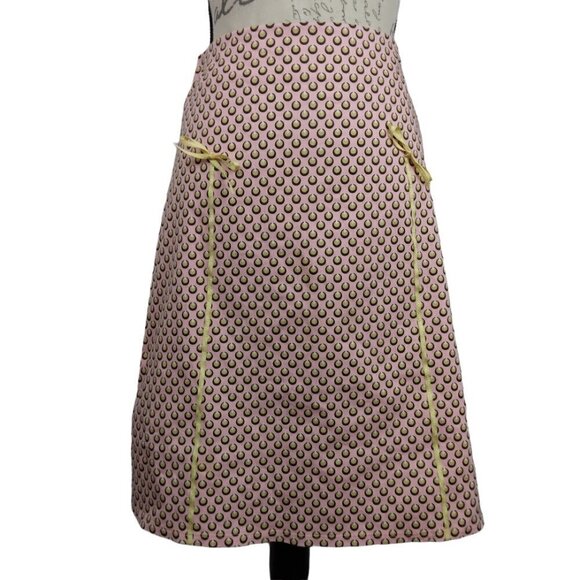 Vintage Pink Cotton Blend Stretch Skirt Made USA | Size S - Picture 1 of 8